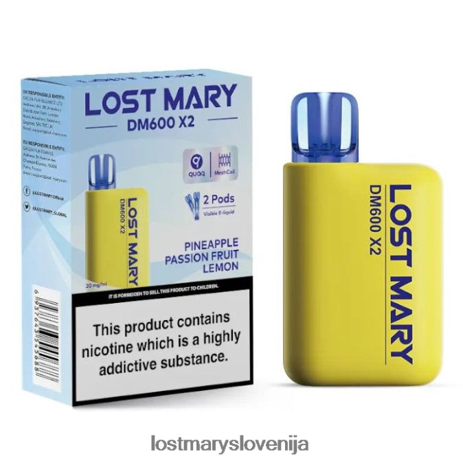 vape za enkratno uporabo lost mary dm600 x2 | Lost Mary Online ananas pasijonka limona XLXB6R197