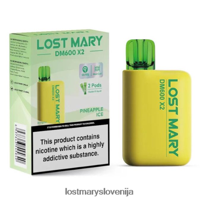 vape za enkratno uporabo lost mary dm600 x2 | Lost Mary Vape Flavors ananasov led XLXB6R204