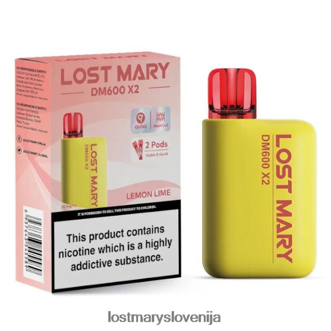 vape za enkratno uporabo lost mary dm600 x2 | Lost Mary Vape Flavors limona limeta XLXB6R194