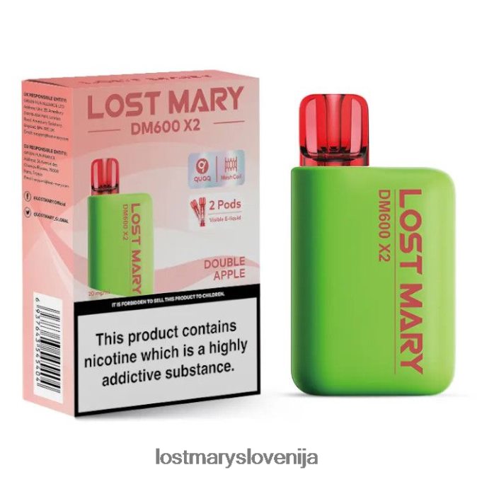 vape za enkratno uporabo lost mary dm600 x2 | Lost Mary Vape dvojno jabolko XLXB6R191