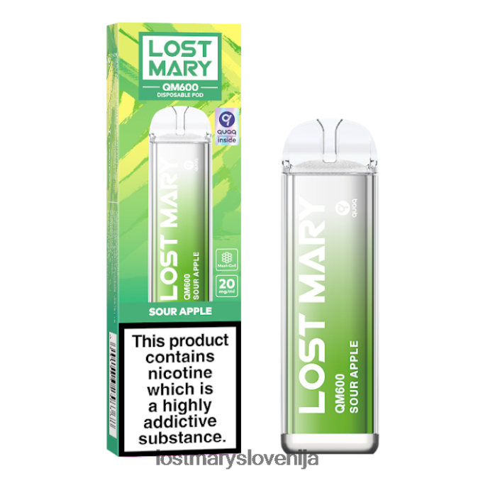 vape za enkratno uporabo lost mary qm600 | Lost Mary Flavors kislo jabolko XLXB6R165